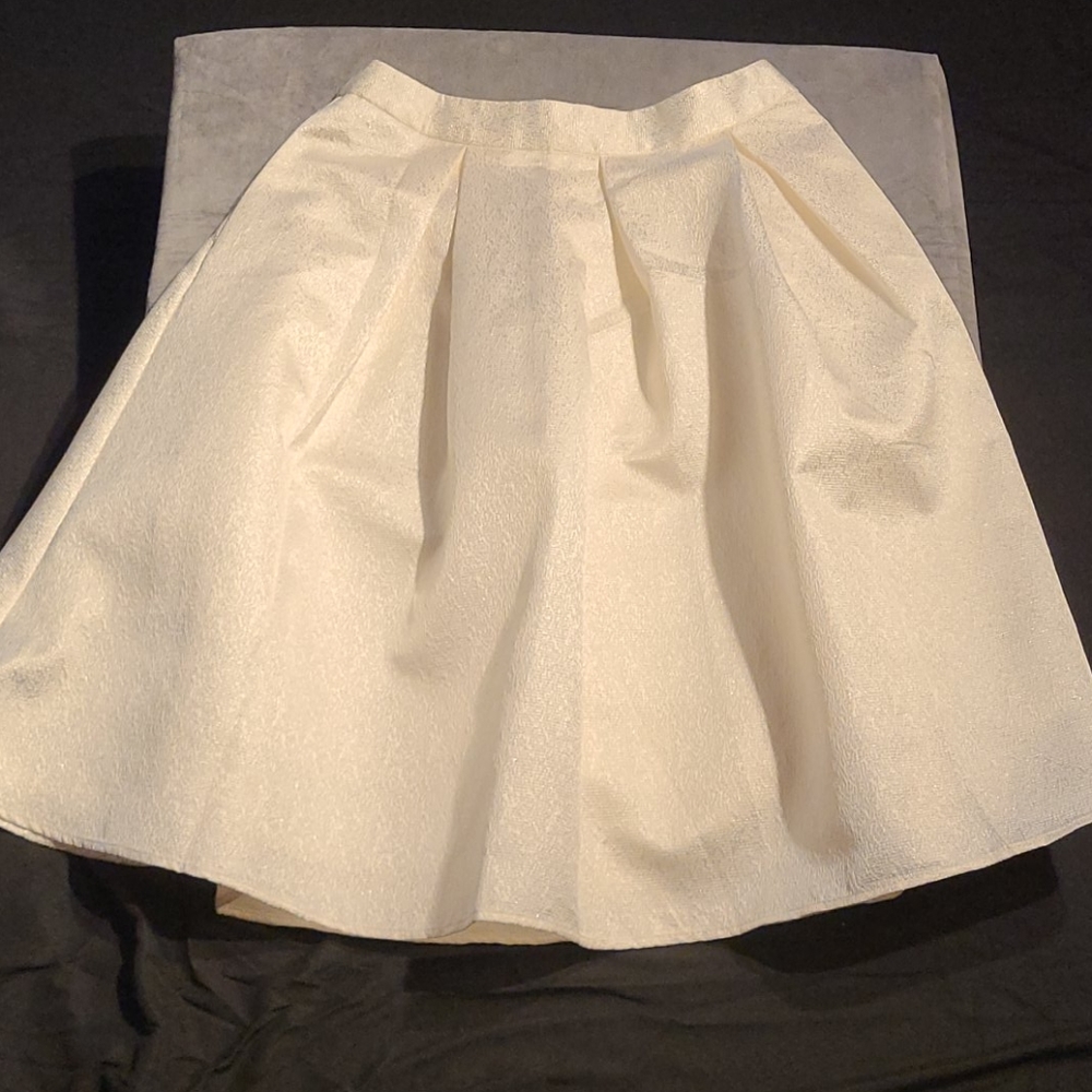 White iridescent skirt